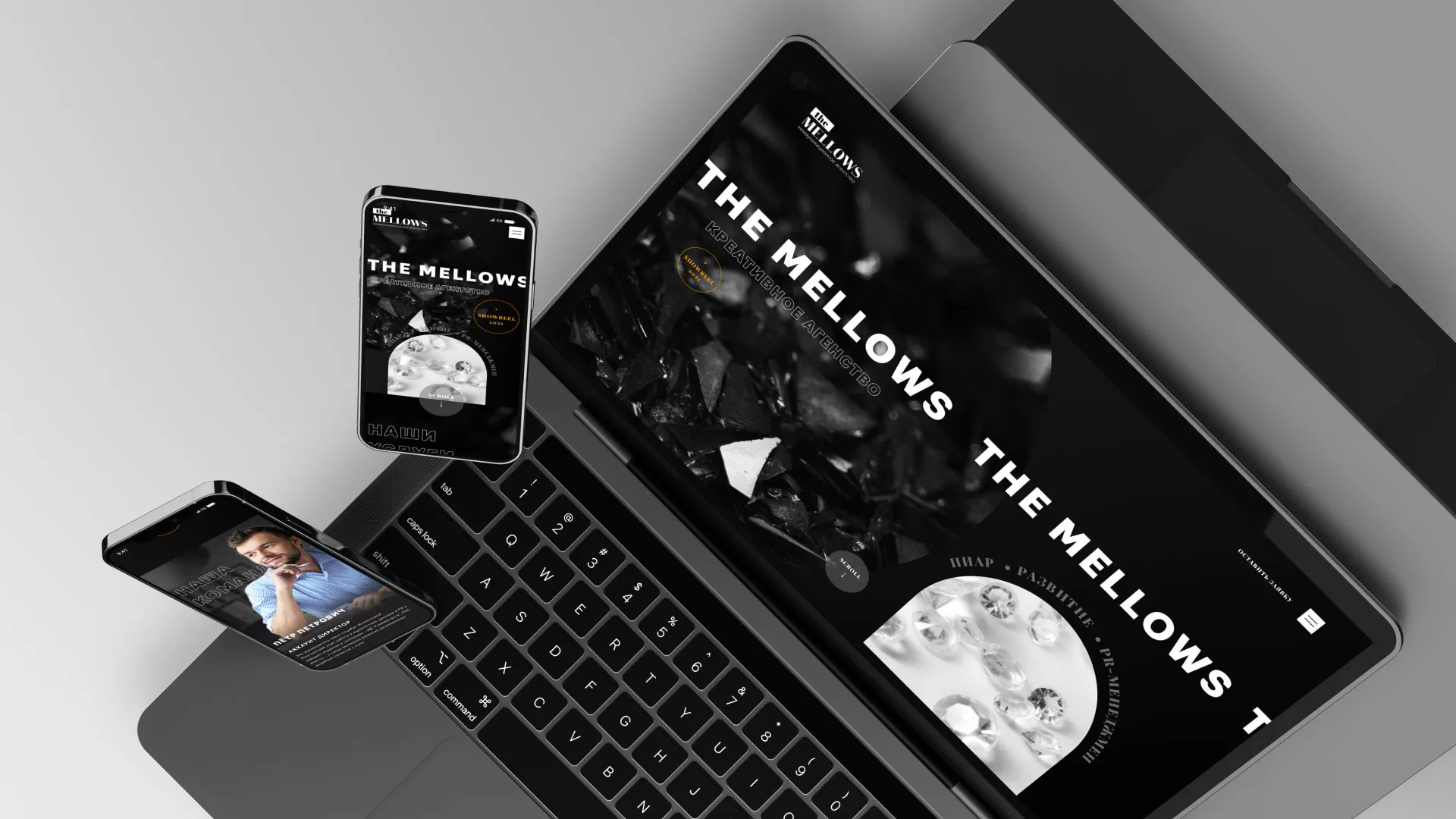 Разработка сайта креативного агентства «The Mellows» в Берёзовском
